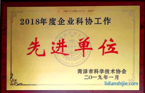玉皇新能源榮獲2018年度菏澤市企業(yè)科協(xié)工作先進(jìn)單位