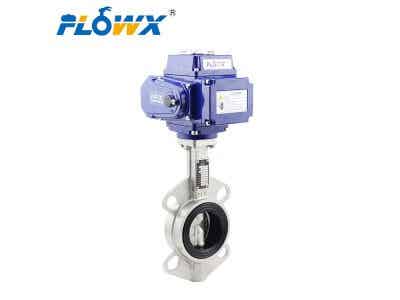 弗雷西 電動對夾蝶閥 不銹鋼蝶閥