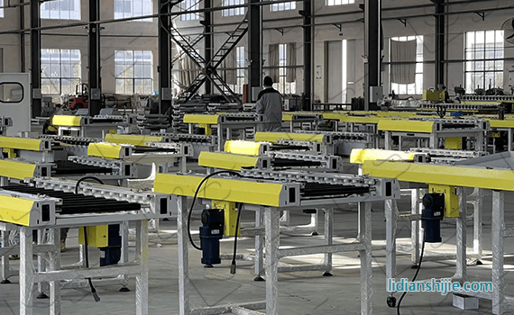 新能源锂电隧道辊�{�窑炉��@环外轨线