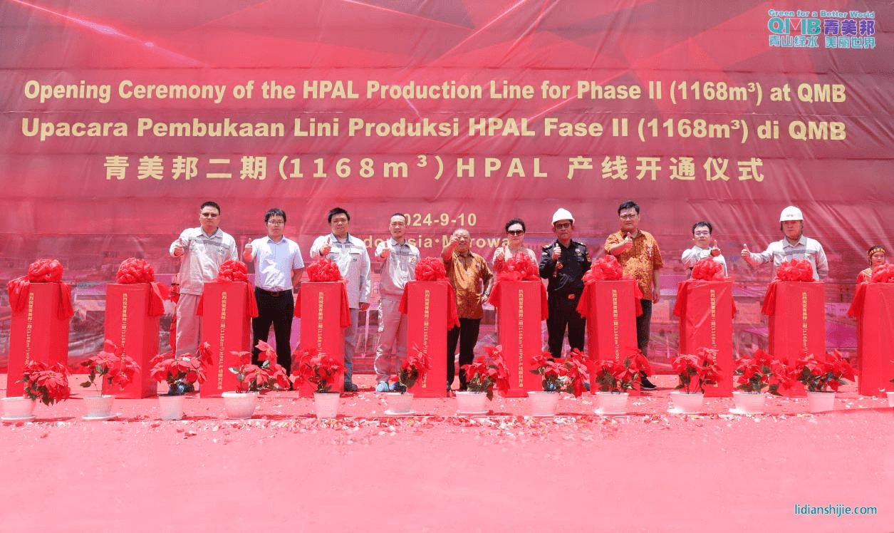 青美邦鎳資源二期濕法冶煉（HPAL）產線開通儀式