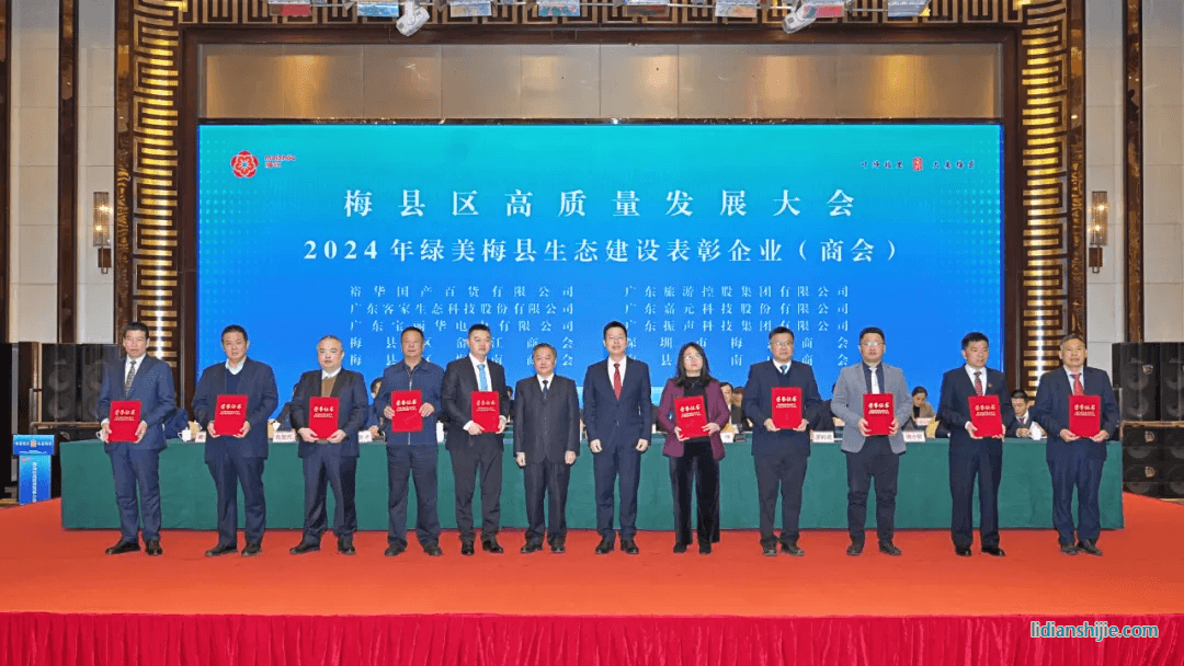 嘉元科技常務副總裁李建國(右四)上臺接受表彰 嘉元科技常務副總裁李建國(右四)上臺接受表彰